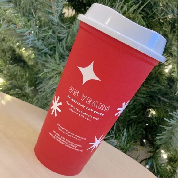 NWOT Starbucks Reusable Holiday Cups 1 25th Anniversary & 1 2019 limited edition - Picture 9 of 9